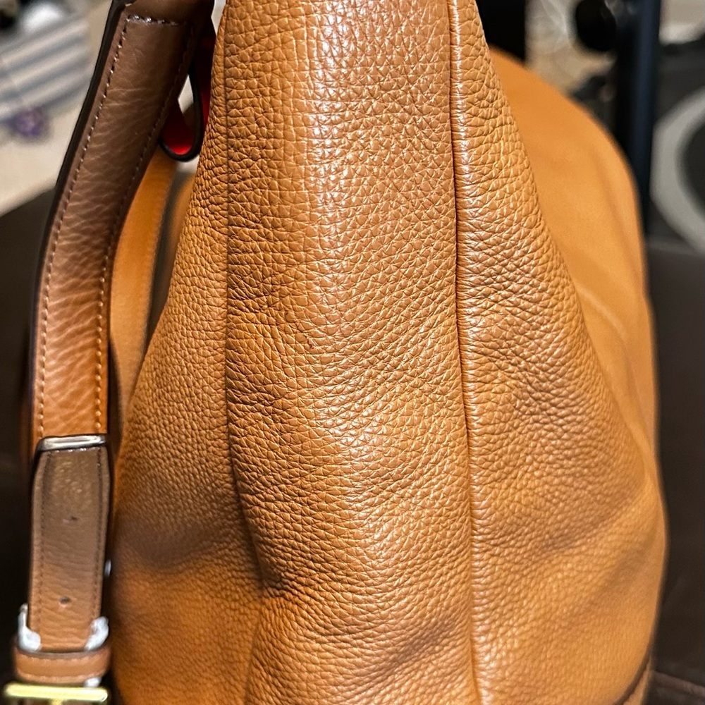 Coach Tan Leather Shoulder Bag - Picture 5 of 13